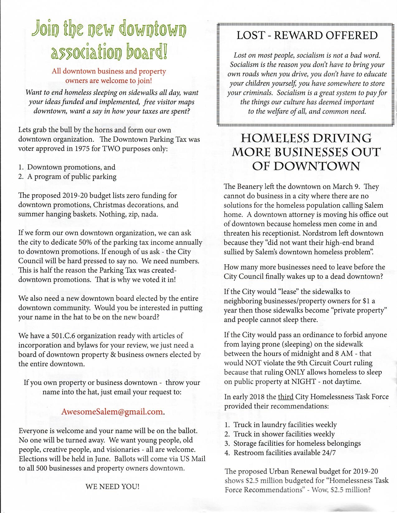 Salem Downtown Association Salem Downtown Association